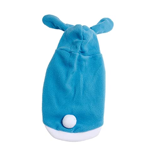 Happyyami Baumwollweste für Haustiere Welpen-Overall Hundehasen Kostüm ostergeschenke für Hund hundemantel Dog Raincoat Haustier-Hundekleidung Halten Sie warme Kleidung für Haustiere Blue von Happyyami