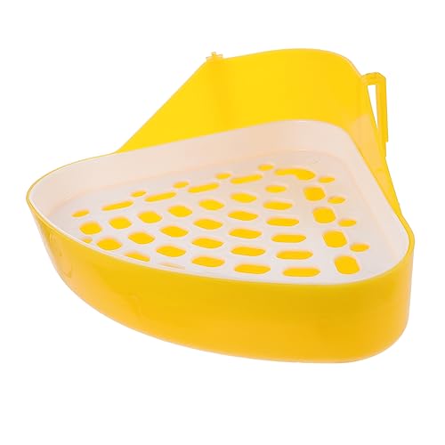 Happyyami Box Für Haustiere Urinal Kaninchenstreu Toilette Für Kaninchen Mini Kaninchentoilette Hasentöpfchen Kaninchentöpfchen Trainingstoilette Haustier PIPI Kleines von Happyyami