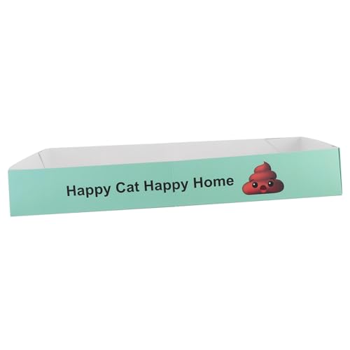 Happyyami Box Katzentoilette Katzenstreuschaufel Kleines Katzenstreuset Haustiertoilette Kätzchentoilette Halbgeschlossene Kätzchentoilette Halbgeschlossene Katzentoilette von Happyyami