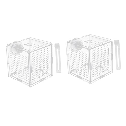 Happyyami Box Mit 2 Sätzen Betta-Box Automatisch Bausatz Kühler Netz Dekorationen Für Aquarien Aquarium Saugnapfhaken Filter Für Aquarien Tank Zuchtfall Für Aquarien Transparent Acryl von Happyyami