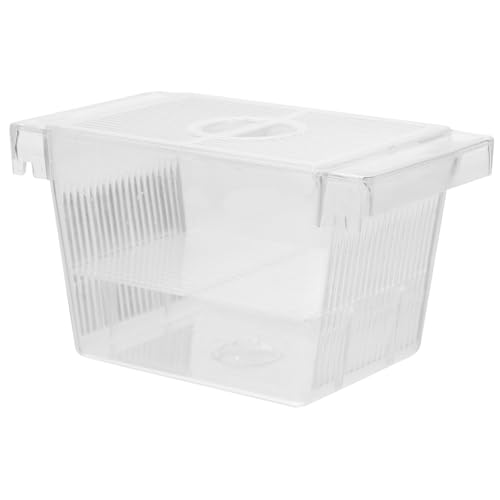 Happyyami Brutkasten für Frittierboxen Betta-Fischzubehör Aquarium und Ständer Futterspender Wasser- trennwand für Aquarium Aquarientrenner acrylbox Zuchtbecken Fisch-Isolationsfall Plastik von Happyyami