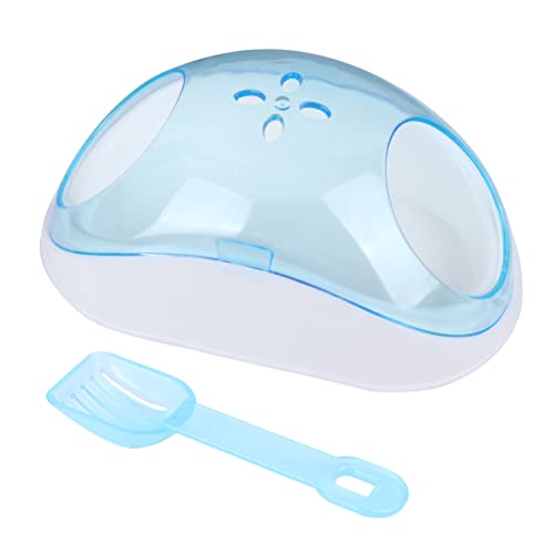 Happyyami Chinchilla-sandbadehaus Betthamster Hamsterbettwäsche Hamsterzubehör Hamster Toilette Spielzeughamster Toilettenzubehör Badezimmer Für Kleine Tiere Toilettenteile Sky-Blue von Happyyami