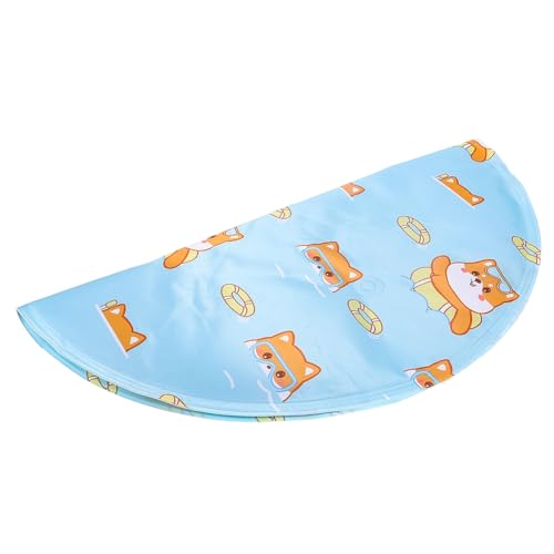 Happyyami Eismatte für Haustiere Schlafkissen für Haustiere Kreisförmiges Hundebett Welpenzwinger Hunde abkühlung hundematte kühlend Kühlmatte für Hunde Kühlmatte für Haustiere PVC Sky-Blue von Happyyami