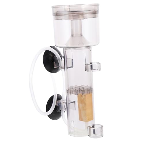 Happyyami Eiweißabschäumer Salzwasser-proteinreiniger Eiweißfilter-Skimmer Schwamm Steine ​​für Aquarien Skimmer Für Fischbecken Filter Für Aquarium Aquarienfilter Fischglas Grey Acryl von Happyyami