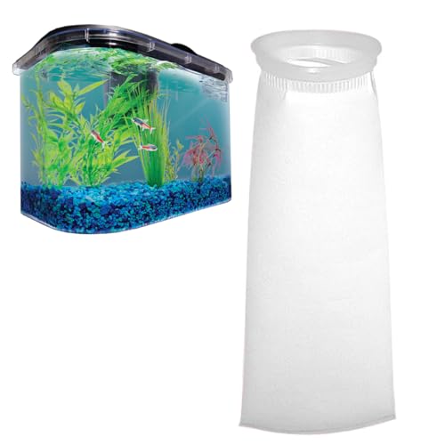 Happyyami Filterbeutel für Aquarien Aquarium-Filterbeutel Filtersocken für Aquarium Teichpumpe und Filterset Filter für Fischbecken Schläuche Tank Filtertüten Filtersocken für Aquarien Weiß von Happyyami