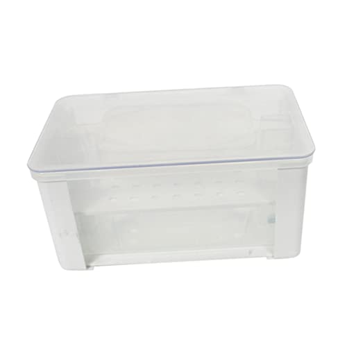 Happyyami Filterbox Für Schildkrötenbecken Teich Wasserhahn Futterspender Pumpe Bausatz Aquarienfilter Automatisch Anlage System Tank Abs Panzer Kleiner Filter Für Aquarium Luft Plastik Weiß von Happyyami