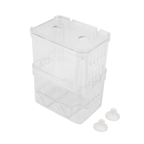 Happyyami Fischbrutkasten Brutstätte für Artemia Guppy-Fisch Inkubator hatchamals Hatchinale hatchimal Aquarium Fischzuchtbox Aquarium Brutkasten Schwimmender Brutkasten Aquarium Zuchtbox von Happyyami