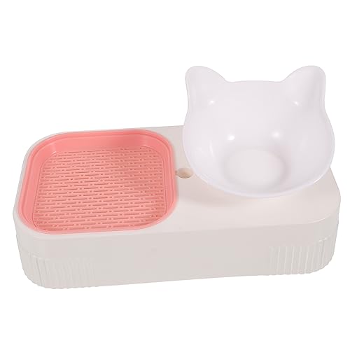 Happyyami Multifunktionale Katzenfutter Und Katzengrasbox Automatischer Futterspender Für Katzen Mit Integriertem Wasserspender Haustier Futtergeschirr Pink Ideal Für Snacks Und von Happyyami