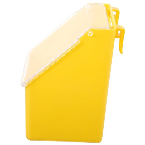 Happyyami Futterbox Für Tauben Zubehör Für Vogelkäfige Hühnerfutter Kreativer Futterautomat Vogelfutternapfbecher Futternapf Für Papageien Kleiner Taubenfutterautomat Wachtel Yellow Plastik von Happyyami