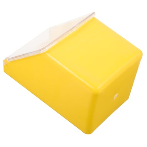 Happyyami Futterbox für Tauben Taubenfutter Hühnerfutter kreativer Futterautomat Comederos vogelfutterspender vogelfutterhäuschen Taubenkäfige Wasserfutterbecken für Tauben Plastik Yellow von Happyyami