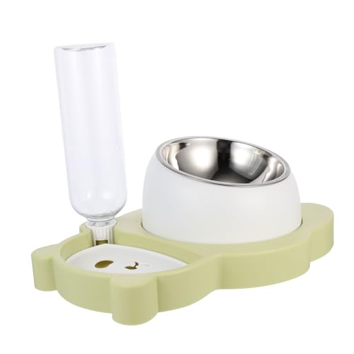 Happyyami Futternapf für Haustiere wasserspender für Hunde Futternäpfe für Katzen Katzennäpfe Dog Bowl Katzennapf katzenfutter Katze hundefutter Halter automatischer Wasserspender Nacken von Happyyami