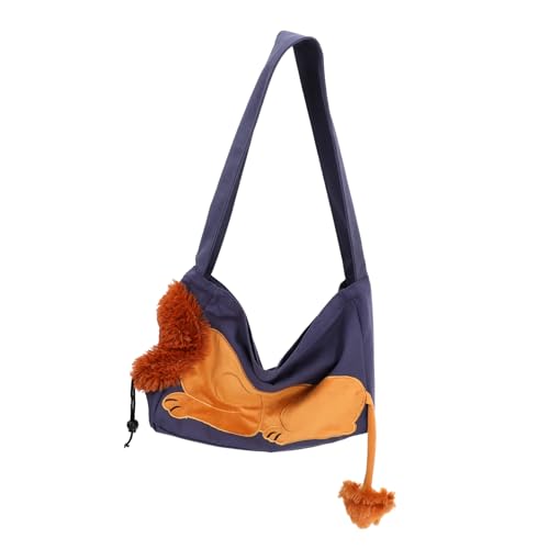 Happyyami Große Aufbewahrungstasche für Katzen Wickeltasche für Katzen pet Tasche Katzen Tragetasche Welpentragetasche für kleine Hunde Tragbare Transportbox für Katzen Segeltuch Grey von Happyyami