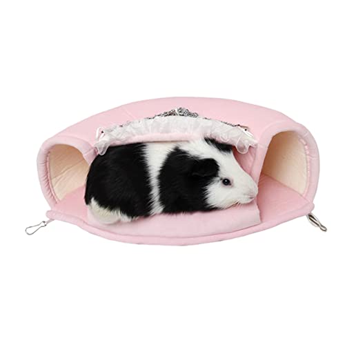 Happyyami Hängematte Für Haustiere Igel Tunnel Hängematte Für Hamster Haustier Hängendes Bett Schlafsack Für Kleintiere Hamsterversteck Igel Bett Bett Hamsterbettkissen Igeltasche Rosa von Happyyami