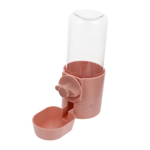 Happyyami Hängende Wasserzufuhr Welpenflaschen Zum Stillen Wasserspender Für Katzen Hund Hängende Wasserflasche Hängende Hamsterwasserflasche Trinken Haustier Hundefutter Rosa Plastik von Happyyami