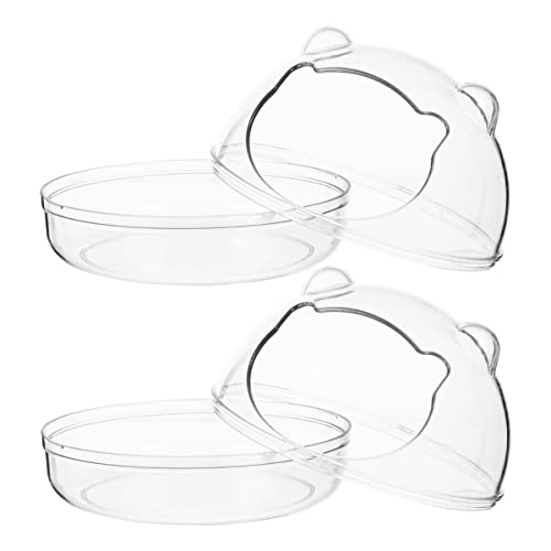 Happyyami Hamster Badeboxen Aus Transparente Badezimmer Für Kleintiere Sandbad Wanne Für Hamster Hamster Badewanne Set Für Artgerechte Hygiene von Happyyami