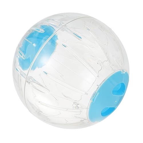 Happyyami Hamster Laufball Hamsterkäfig Laufrad Kleintierkäfig transparenter Hamsterball kleines Tier Hamsterspur Hamster Spielzeug hamsterspielzeug Spielspielzeug Übungsrolle Plastik Blue von Happyyami