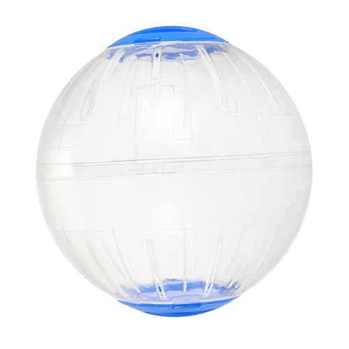 Happyyami Hamster Laufball Laufräder Für Kleintiere Hamsterkäfig Laufrad Kleiner Laufball Für Haustiere Rollender Ball Für Haustiere Hamster Joggen Transparenter Laufball Plastik Blue von Happyyami