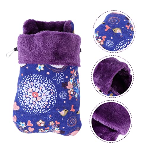 Happyyami Hamster-Nest M Hängematte niedliche kleine Tiere Frettchenbetten Schlafsack für Haustiere hamsterbett Kleintier Schlafsack Hamster Winterbett Hamsternest Dicker Flanell Blue von Happyyami