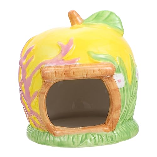 Happyyami Hamster Nest aus Keramik Haustiere Plattformen für Hamster Kaninchenhaus Keramik Schlafplatz für Hamster Hamster-Keramik-Nest Hamsterkäfige Haustier-Schlafnest aus Keramik von Happyyami