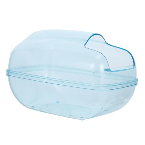 Happyyami Hamster Toilette Kleines Haustier-badebecken Badehaus Für Hamster Kleintier Badehaus Hamstertoilette Tierbad Badschale Für Hamster Sandbad Becken Klare Wanne Transparent Plastik von Happyyami