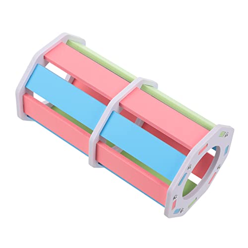 Happyyami Hamster-Tunnelrad Hamster hamsterspielzeug hamsterkäfige Pet Tube Klettertunnel für Haustiere Welpentunnel Hamster-Klettertunnel Hamster-Kletterröhre hölzern Colorful von Happyyami