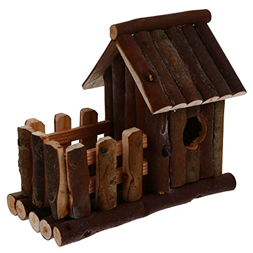 Happyyami Hamsterhaus Hamsterversteck Schlafnest für Hamster Rattenhaus Schlafzimmer für Hamster Igelhaus hamsterkäfig Hamster käfig Spielzeug Hamster Unterschlupf Rennmaus Hütte Holz von Happyyami