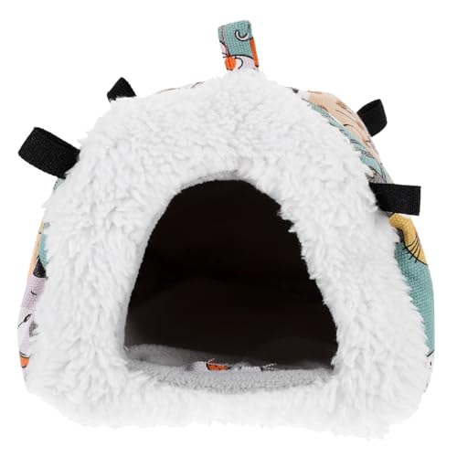 Happyyami Hamsterhütte Für Den Haushalt Kleines Hamsterversteck Hängematte Für Meerschweinchen Stabiles Hamsterhaus Hängezelt Für Papageien Schönes Chinchillahaus Hamsterbett von Happyyami