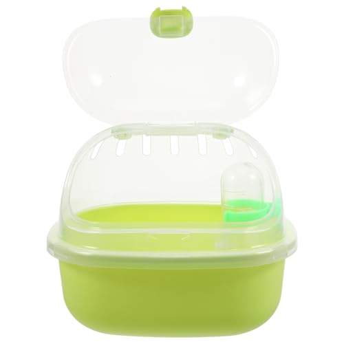 Happyyami Hamsterkäfig Kleiner Haustierkäfig Hamstertransportbox Für Den Außenbereich Tragbarer Hamster-reisetransporter Kleiner Haustierträger Hamster-reisekäfig Rattenträger Light Green Pp von Happyyami