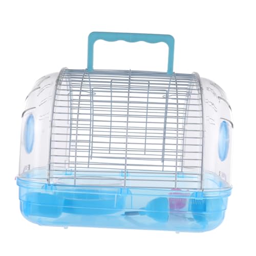 Happyyami Hamsterkäfig Rattenkäfige Und Lebensräume Hammer Käfige Für Kleintiere Käfig Im Freien Tragbare Hamstertrage Haustiernest Tierkäfig Tragetasche Für Kleintiere Petg Blue Plastik von Happyyami