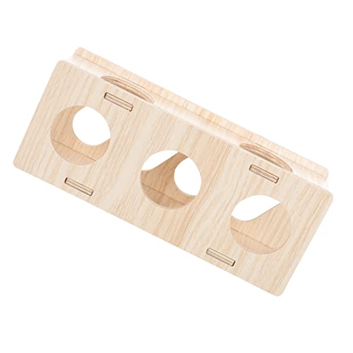 Happyyami Tunnelspielzeug für Hamster Aus Holz Versteck für Kleintiere Haustier-spielset Übungskanäle für Käfig Meerschweinchen Chinchilla von Happyyami