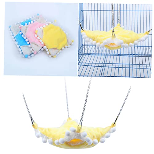 Happyyami Hängematte Zum Aufhängen Am Bett für Hamster Leicht Bequem Gelb Größe S Happyyami Hängematte Zum Aufhängen Am Bett für Hamster Leicht Bequem Gelb Größe S von Happyyami