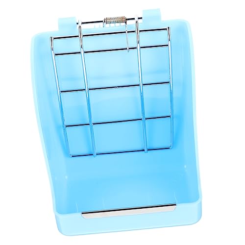 Happyyami Hasengrasständer Frettchen-Feeder Futterautomat Für Hamster Hasenversorgung Futterspender Essen Kaninchenfutter Für Käfige Häschen-Feeder Guniea Schweinefutter Container Blue Abs von Happyyami