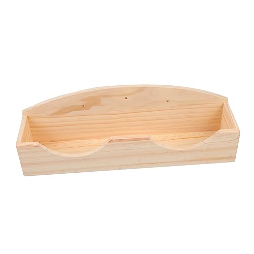 Happyyami Hasengrasständer Meerschweinchen Futterstelle Für Kaninchen Chinchilla Häschen-Feeder Hasen-futterkrippe Essen Kaninchenhalter Futterspender Für Frettchen Gestell Kleines Tier Holz von Happyyami