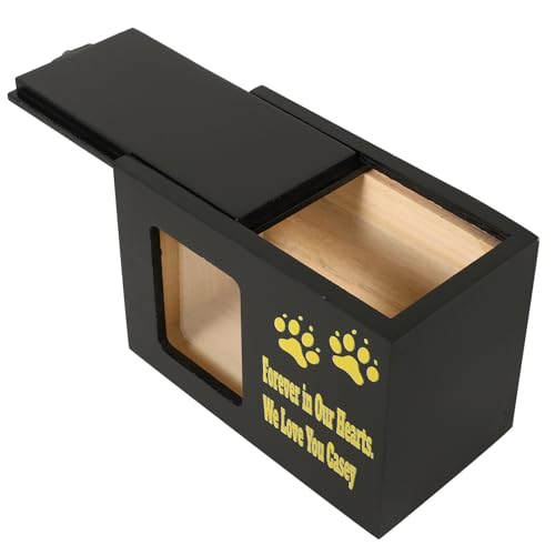 Happyyami Haustier-Beerdigungskiste hundeurne Tier Aschebox exquisiter Koffer aus Tierknochenasche Haustierbedarf Aschebehälter für Haustierknochen Holz Haustier Asche Schatulle hölzern von Happyyami