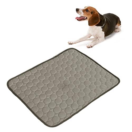 Happyyami Sommer Haustier zwinger Hund kühlmatte Katzendecke Hundeunterlagen hundebetten Haustier kühles Bett Haustier kühle Unterlage Kühlkissen EIS-Seide-Matte von Happyyami