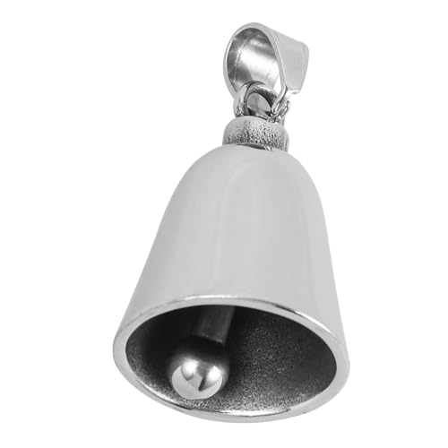 Happyyami Haustier Glocke Katzenglocken zum aufhängen selber Machen Exquisite Haustierhalsbandglocken Hundehalsbandglocken dekorative Glöckchen für Haustierhalsbänder Stahl Silver von Happyyami