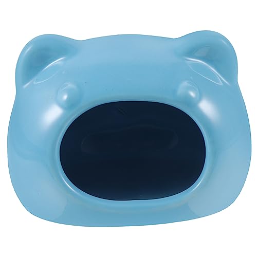 Happyyami Haustier Hamster Froschnest Hamsterkäfig Lebewesen Badehaus Hamsterbett Eichhörnchen Kühlhaus Für Kleine Haustiere Sommerhamsterversteck Haustiernest Sky-Blue Keramik von Happyyami