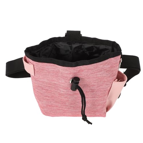 Happyyami Haustier-Hunde-Leckerli-Beutel Hunde-Lauftaschenhalter Kotbeutel-Spender Hunde-Trainings-Hüfttasche Hundefutter-Tragetasche Für Haustier-Zubehör Rosa von Happyyami