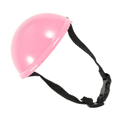 Happyyami Haustier Hut Haustier Helm Schutzhelm Für Haustiere Für Hunde Hundegeburtstagsmütze Hundeohr Kleiner Hundehelm Hundekostüme Dackel Sicherheitshundekappe Rosa Plastik von Happyyami