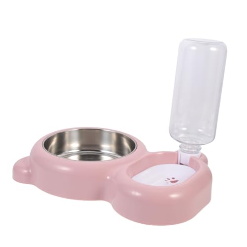 Happyyami Haustier Katzennapf Katzennäpfe pet Feeder Futterautomat für Haustiere Wasserspender für Haustiere Hundenäpfe Katzenfutter Wasserspender für Tiernahrung auf den Boden Fallen pp von Happyyami