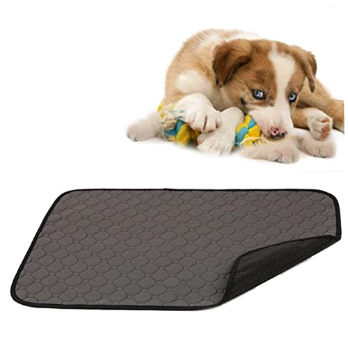 Happyyami Haustier-PIPI-pad Hundetrainingsmatte Trainingsunterlagen Für Welpen Wiederverwendbare Hundepipimatte Verdickte Hundepipimatte Wasserdichtes Urinal Saugeinlagen Für Haustiere Grey von Happyyami