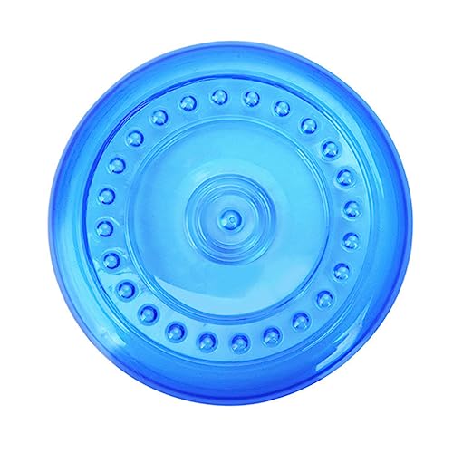 Happyyami Haustier- Spielzeug für draußen Bissfestes Hundescheibenspielzeug Quietschspielzeug für Hunde Dog chew Toy hundekauspielzeuge Bissfeste Wurfscheibe Hundespielzeug Blue von Happyyami