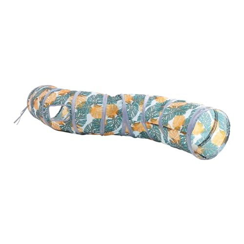 Happyyami Haustier-Tunnel Katzen-Tunnel-Spiel Katzentunnel Mit Spielball Kätzchenspielzeug Für Wohnungskatzen Pet Tube Spielspielzeug Puzzle-Spielzeug Dekorativer Katzentunnel Polyester von Happyyami