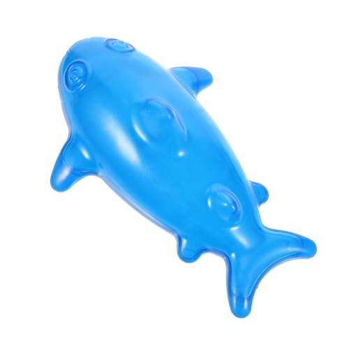 Happyyami Haustier-wasserschwimmer- Schwimmfähiges Apportierspielzeug Für Hunde Beiß Für Welpen Wasserspielzeug Für Hunde Hundespielzeug Blue -Gummi von Happyyami