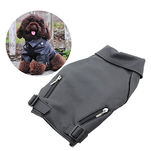 Happyyami Haustierbekleidung hundemantel Dog Raincoat hundepullover hundebekleidung Hunde Kleidung Kühljacke für Hunde Hundejacken für mittelgroße Hunde Hundeweste Hund wintermantel Black von Happyyami