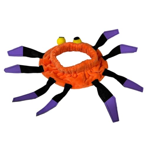 Happyyami Haustierhalsband Halloween- Festival-hundehalsband Für Katzen Hund Halskette Halloween- Halloween-katzenhalsband Halstuch Halloween Spinnenhalsband Welpe Flanell von Happyyami