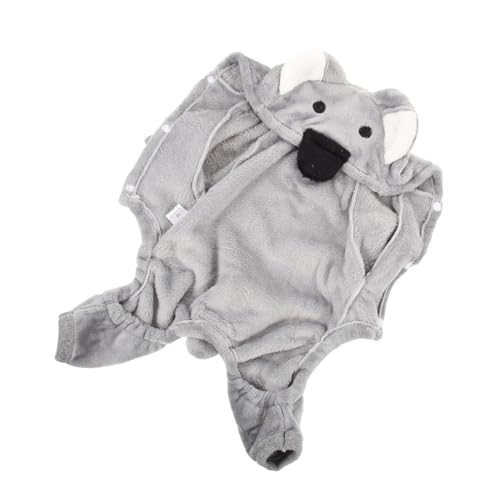 Happyyami Haustierkleidung Winterkleidung Für Hunde Wintermäntel Für Haustiere Kuscheliger Hundepullover Entzückende Hundekleidung Bekleidung Für Kleine Hunde Welpenjacke Korallenvlies Grey von Happyyami