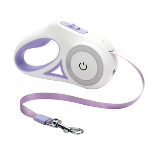 Happyyami Haustierleine Kabel Einziehbarer Hund Einziehbares Seil Erweiterbarer Hund Kleine Einziehbare Hundeleine Hundeklicker Hundeleine Einziehbar Hund Für Kleine Hunde Kette Violett Abs von Happyyami