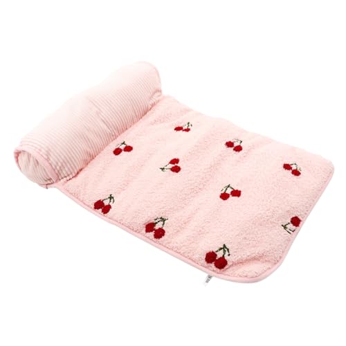 Happyyami Haustiermatte Bettmatte für Haustiere universeller Hund Winter Hundebett haustierbett Welpe Hundeunterlagen Haustier Hundematte universelles Hundenest drinnen Hündchen Tuch von Happyyami