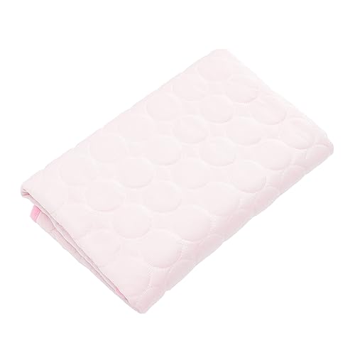 Happyyami Haustiermatte hundebox pad Strandzubehör für Hunde Hundebett für Zwinger Hundebettunterlage kalte Matte haustierbett pet Bed Hundebetten für den Haushalt Hund kühlmatte Tuch Rosa von Happyyami